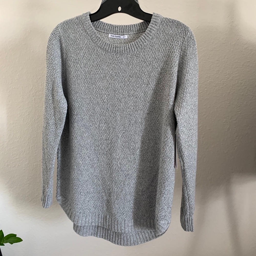 Grey Textured Pullover